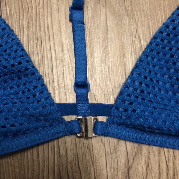 Free People Intimately Lace Bra Small Blue NWOT - Picture 3 of 6